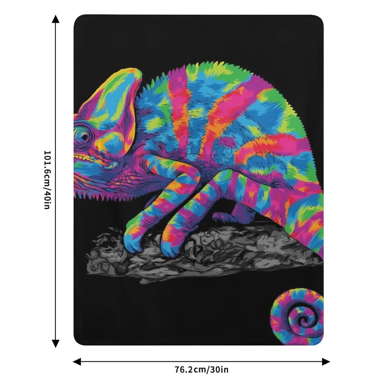 Colorful Chameleon Throw Blanket Beautifuls Large Kid'S cosplay anime Flannel Fabric Summer Beddings Blankets 6