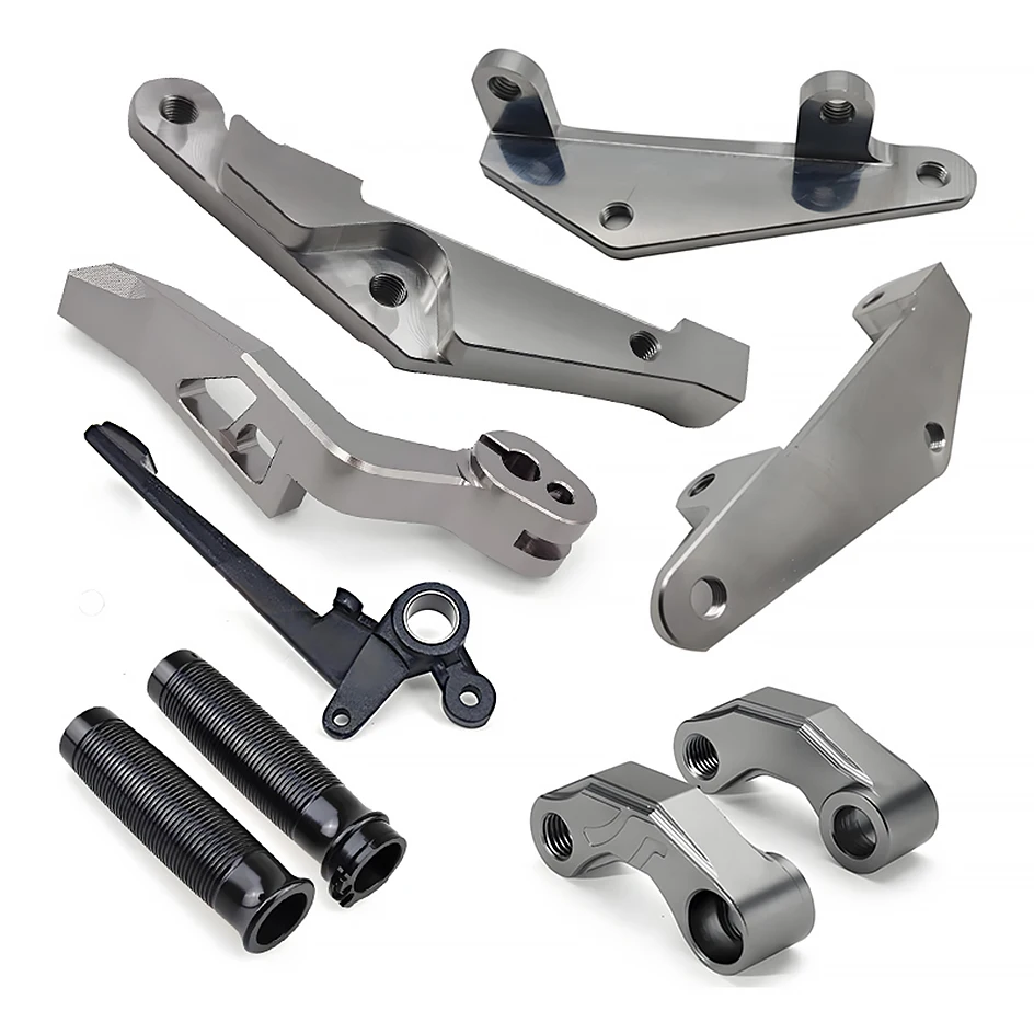 Servizi di lavorazione CNC one-stop personalizzati in fabbrica per accessori e parti di motociclette in plastica e acciaio inossidabile MOQ 1 PZ