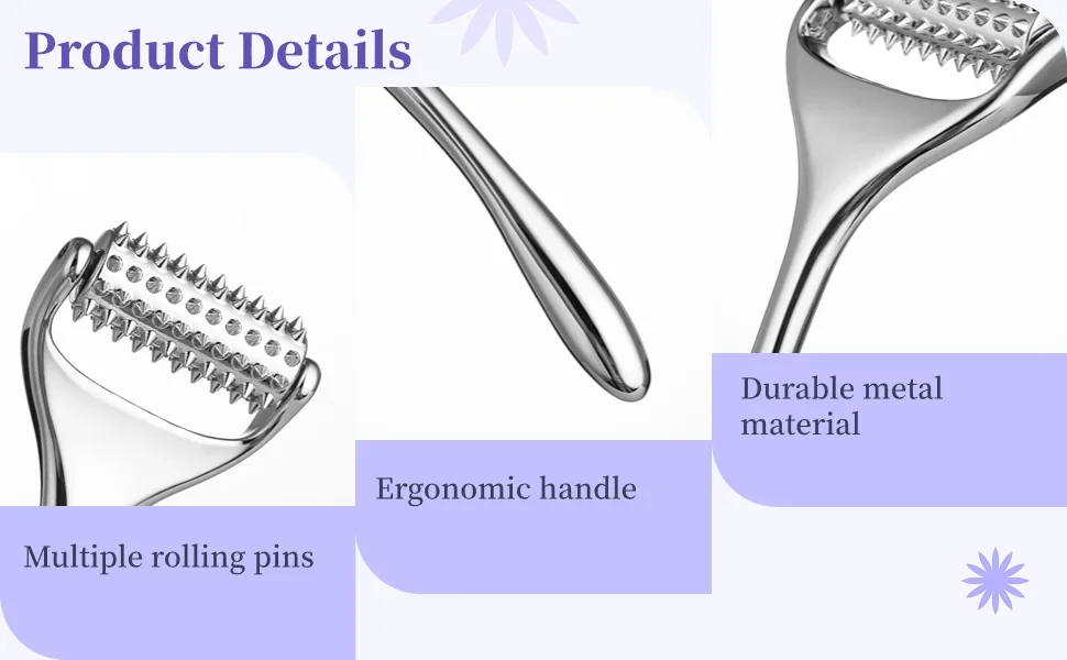 얼굴 마사지기 마사지 침술 롤러 목 팔 다리 발 얼굴 리프팅 딥 티슈 마사지 도구 얼굴 미용 피부 관리 도구