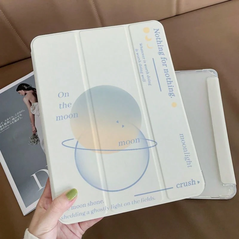 

Умный чехол с откидной крышкой для IPad 6-го поколения, чехол 9,7 дюйма для IPad Pro 11 2022, креативный чехол в стиле Ins тройного сложения, 10,2, 7, 8, 9 поколения