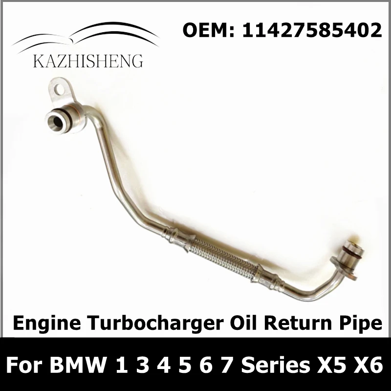 11427585402 Engine Turbocharger Oil Return Pipe for BMW 1 3 4 5 6 7 Series X5 X6 E70 N55