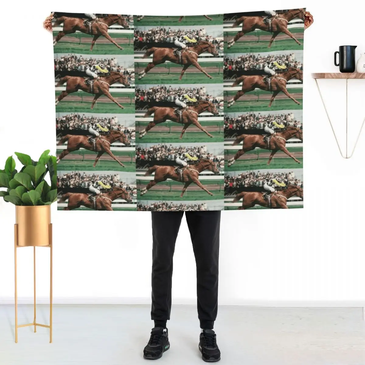 Saintly winning 1996 Melbourne Cup Throw Blanket Cozy Throw Blanket for Bed Sofa Chair