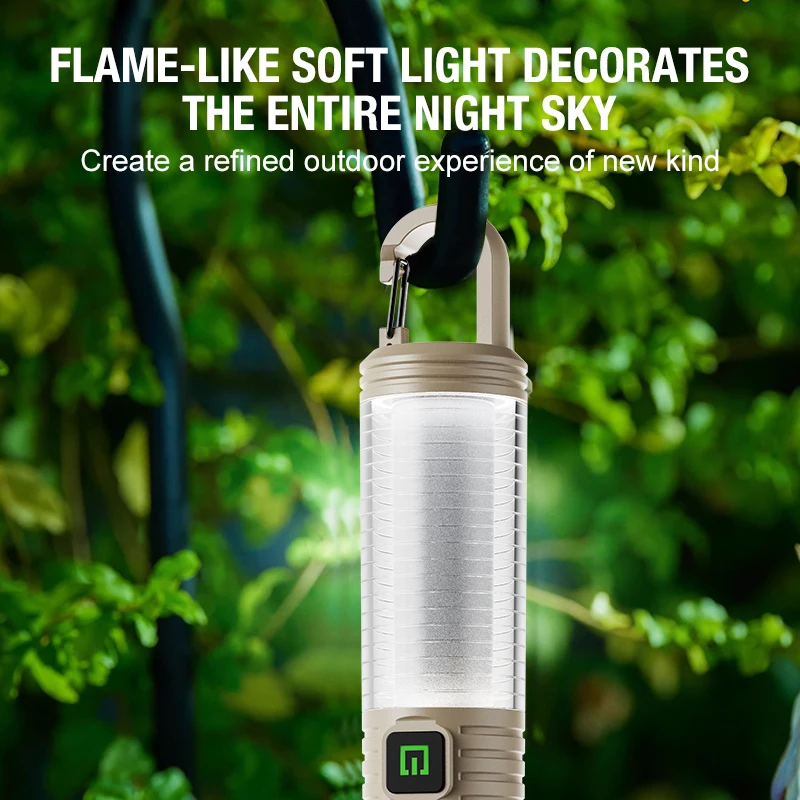 New Outdoor Strong Light Camping Patrol Mountain Climbing Multifunctional Atmosphere Flashlight Convenient Tail Hook Light