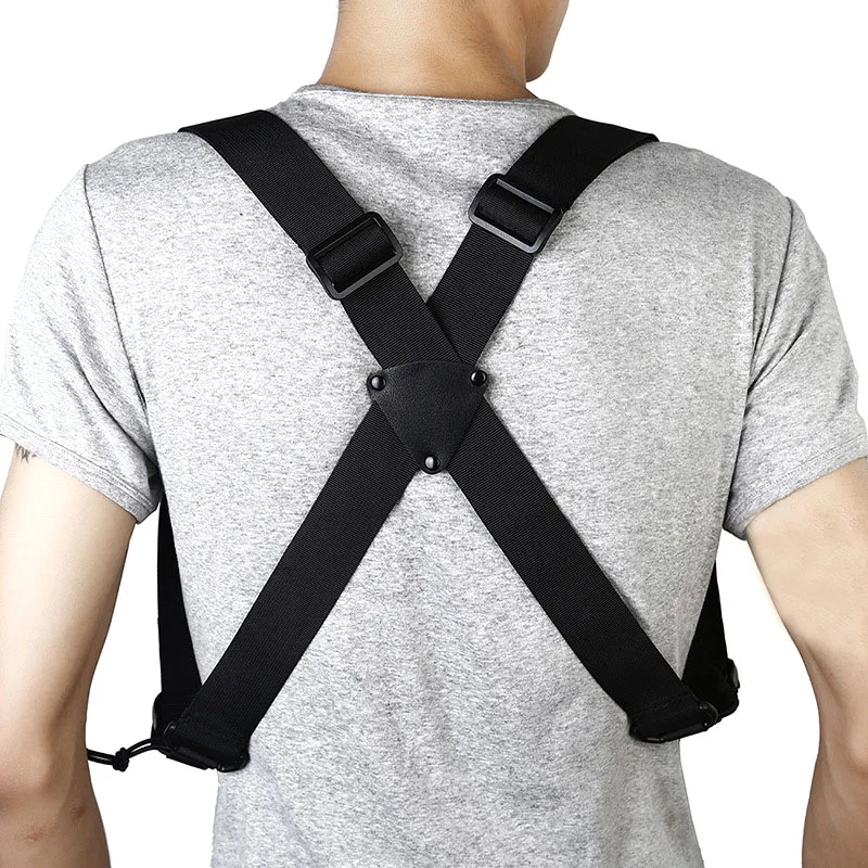 Hunting Tactical X-type Suspenders Back Outdoor Support  Heavy Duty Belt Harness Combat Belt Adjustable Sling Strap