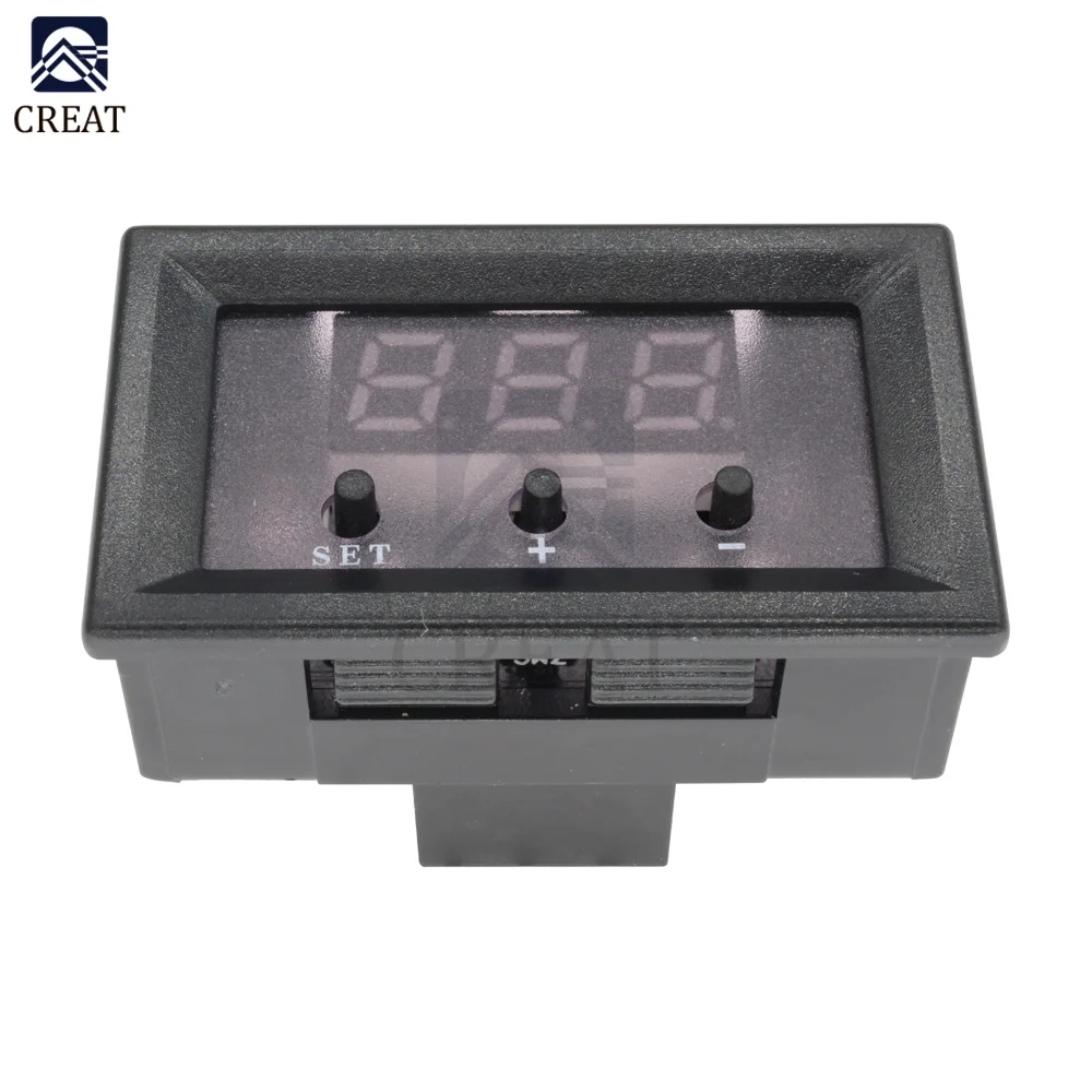 W1209 DC 12 V Thermostat Thermometer Temperature 3 Color LED Digital Display with Temperature Cable Temperature Tester