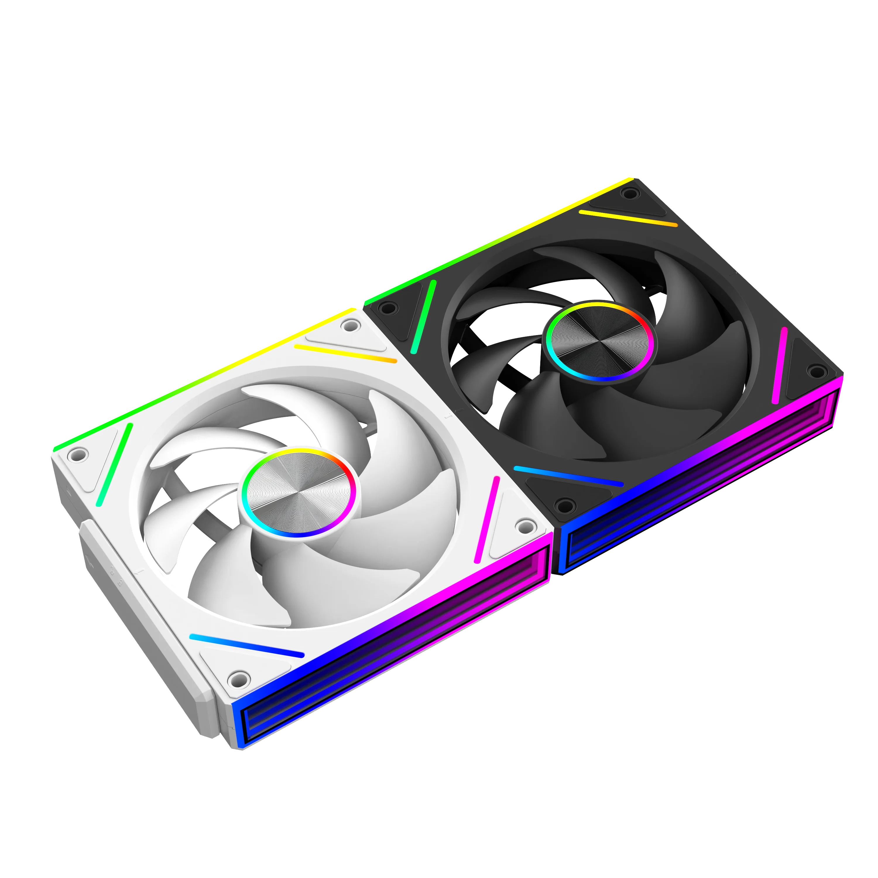 UPSIREN WF-3 120mm Caixa de emenda sem fio ventilador placa-mãe sincronização de luz 4PIN PWM Eixo central CD textura design 12CM