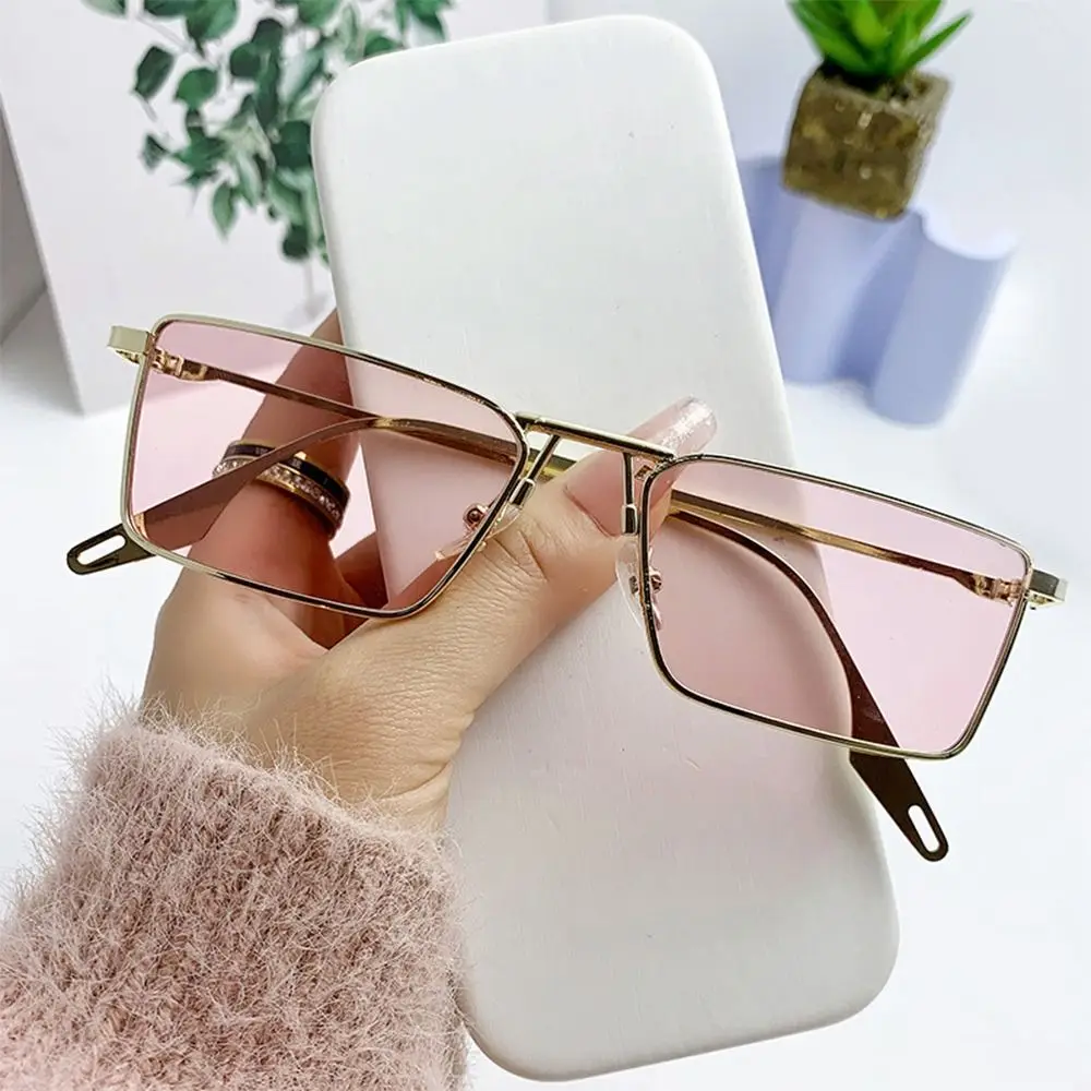 

Retro Narrow Rectangular Sunglasses Korean Fashion Small Frame Sun Glasses UV Protection Unisex Eyewear for Women & Men