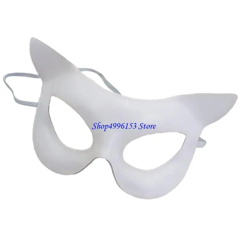 Q0ke Halbgesicht Katzen Kostümmaske Halloween Ball Maskerades Party Supply Requisiten