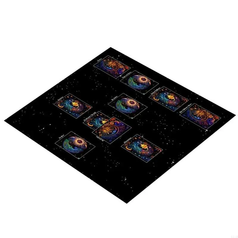   Table Cover 3 Sizes Option Oracles Game Mat Square Pendulums Altar Table Cloth
