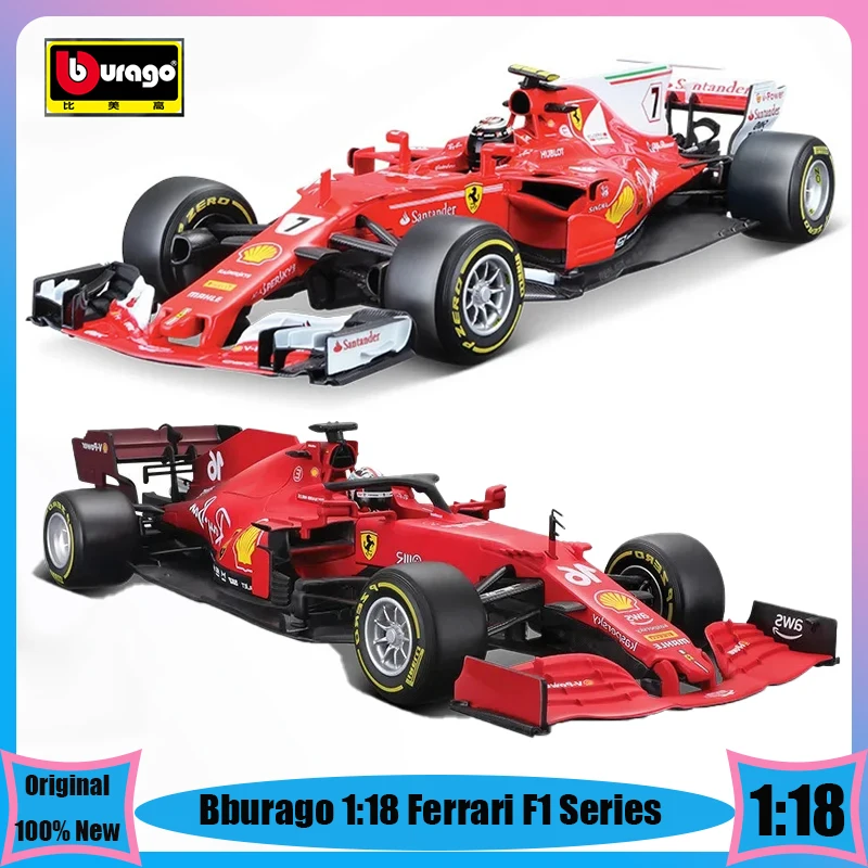 

Hot Bburago 1:18 Ferrari F1 Series Car Model Ferrari SF21 SF1000 SF70H SF90 Formula Racing Diecast Model Alloy Luxury Vehicle