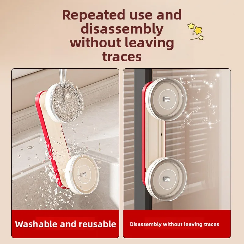 

Suction cup door handle no punching bathroom glass door sliding cabinet door handle bathroom refrigerator window drawer handle