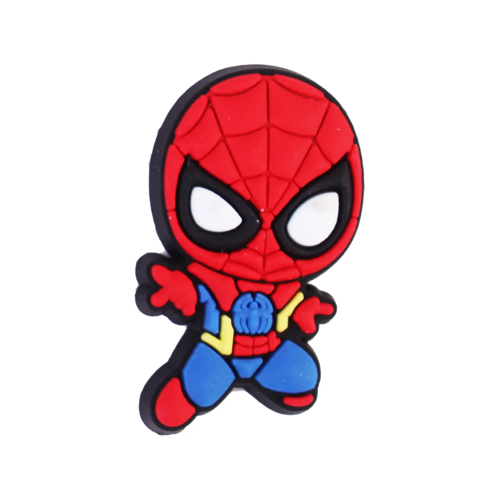 Hot 16Pcs/set Spiderman Cartoon Kids Shoes Accessories PVC Buckle Decoration Fit for Spiderman shoes Shoe Kid Gifts