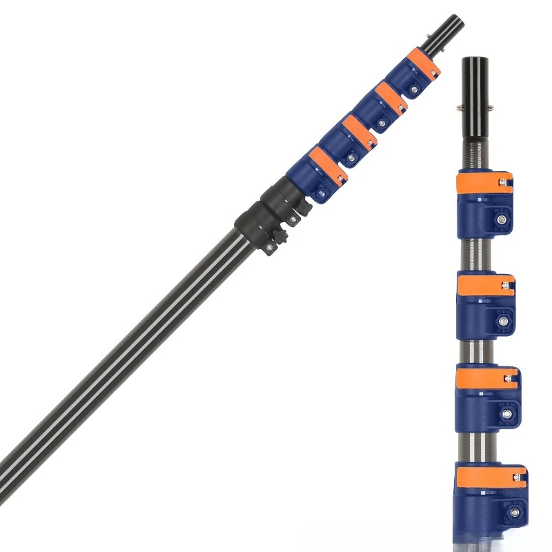 

Multifunctional strong load-bearing telescopic rod adjustable 2.4 meters 3 sections carbon fiber telescopic