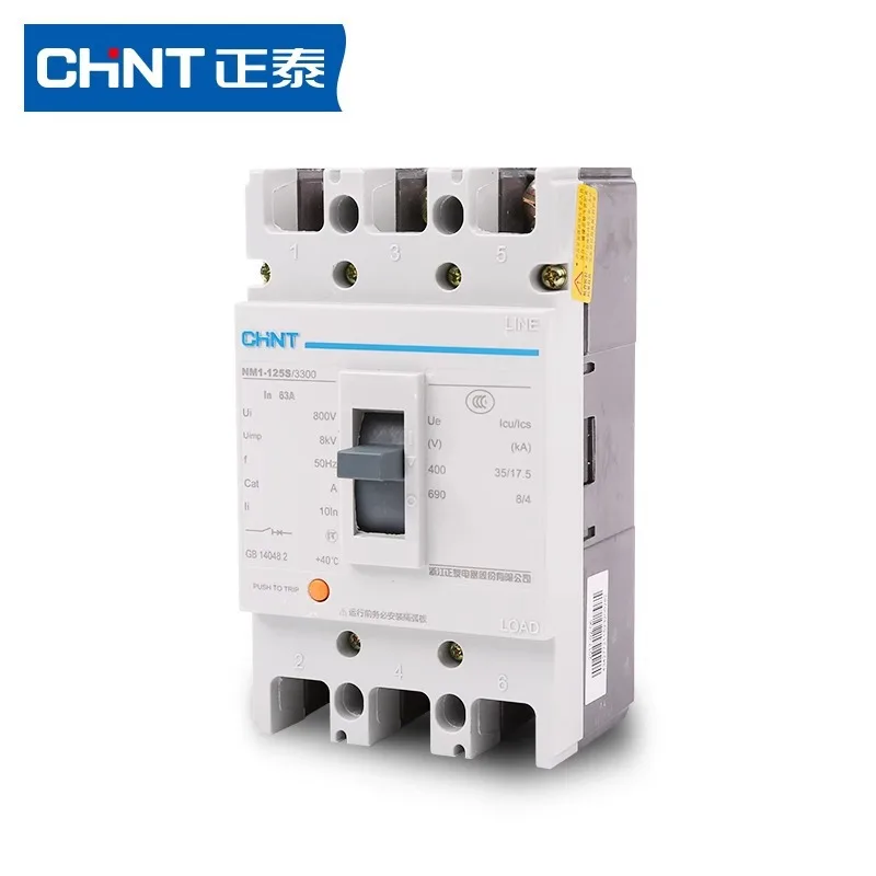 

Автоматический выключатель в литом корпусе CHINT MCCB NM1 63A 100A 125A 160A 200A 250A 315A 400A 500A 630A Автоматический выключатель серии MCCB NM13P 4P