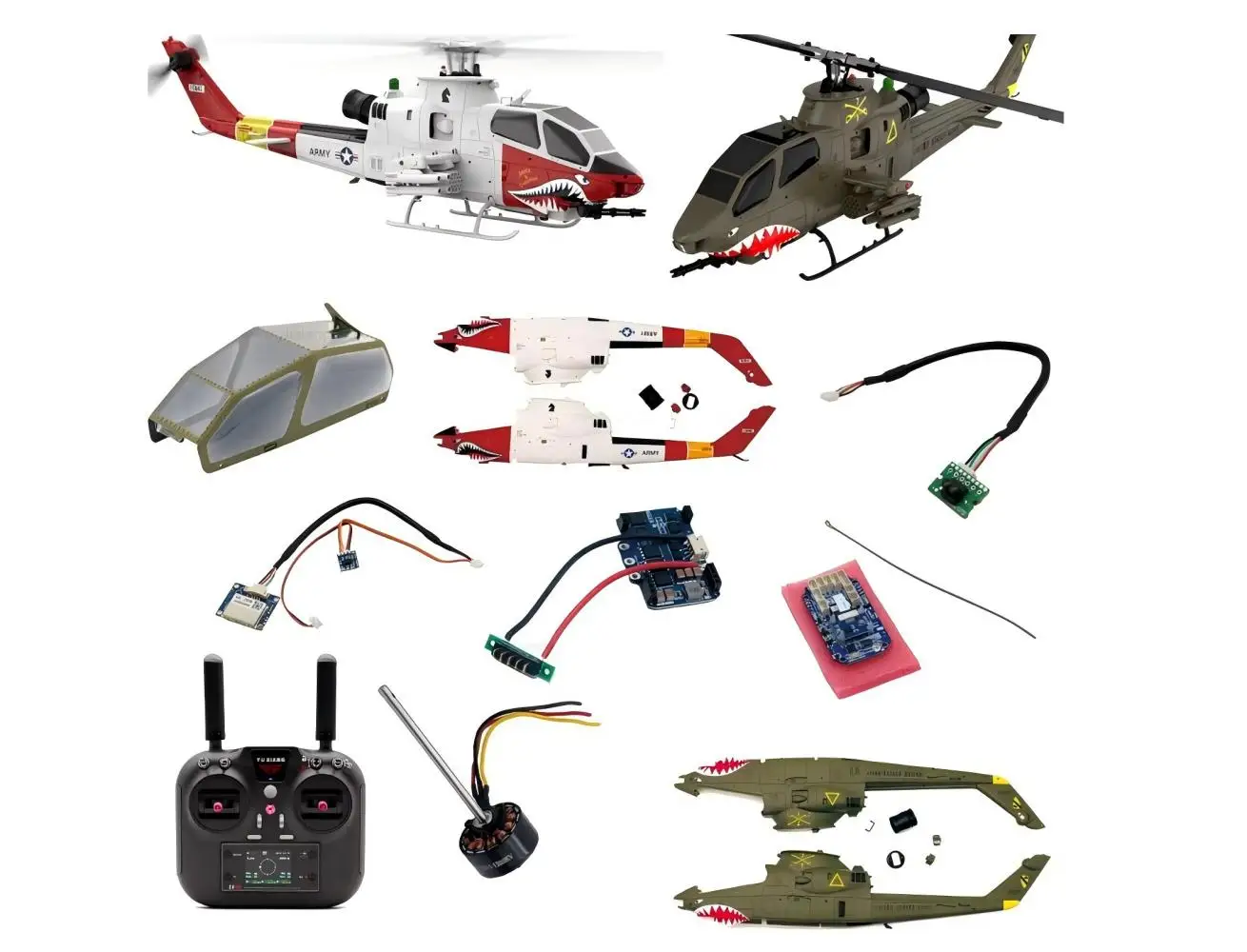 YUXIANG F112S Helicopter Spare Parts  Main Blade main shaft board Servo ESC Motor Fuselage