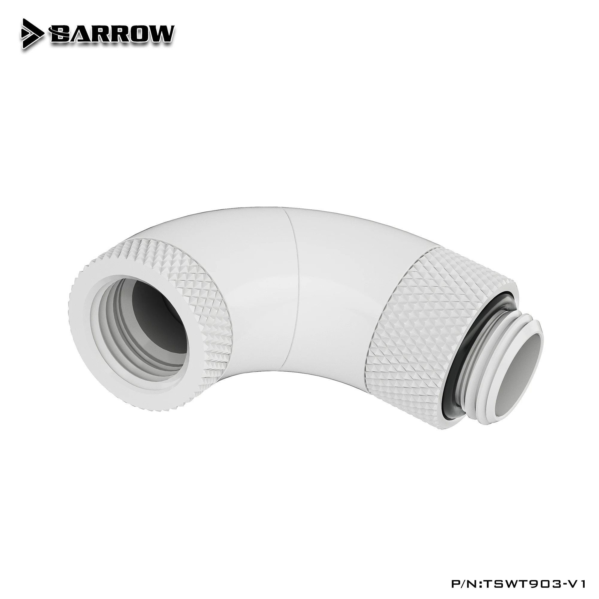 BARROW G1/4" 90 °   Siku Miring 360 Benang Dalam Yang Dapat Diputar Ke Benang Luar G1/4" Perlengkapan Pendingin Air,,TSWT903-V1