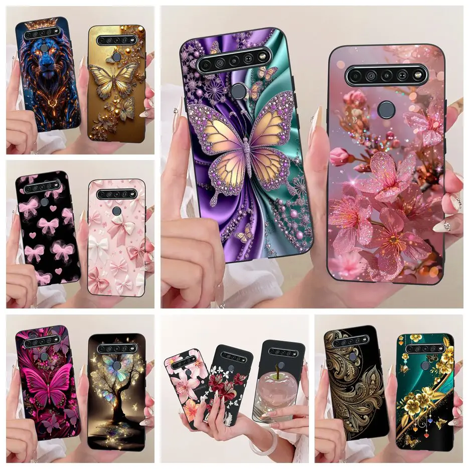 Для LG K41s Чехол LM-K410 Роскошный чехол с рисунком бабочки Для LG K40s Мягкий силиконовый чехол Для LG K61 K 40s LGK61 LGK40s LGK41s Сумки