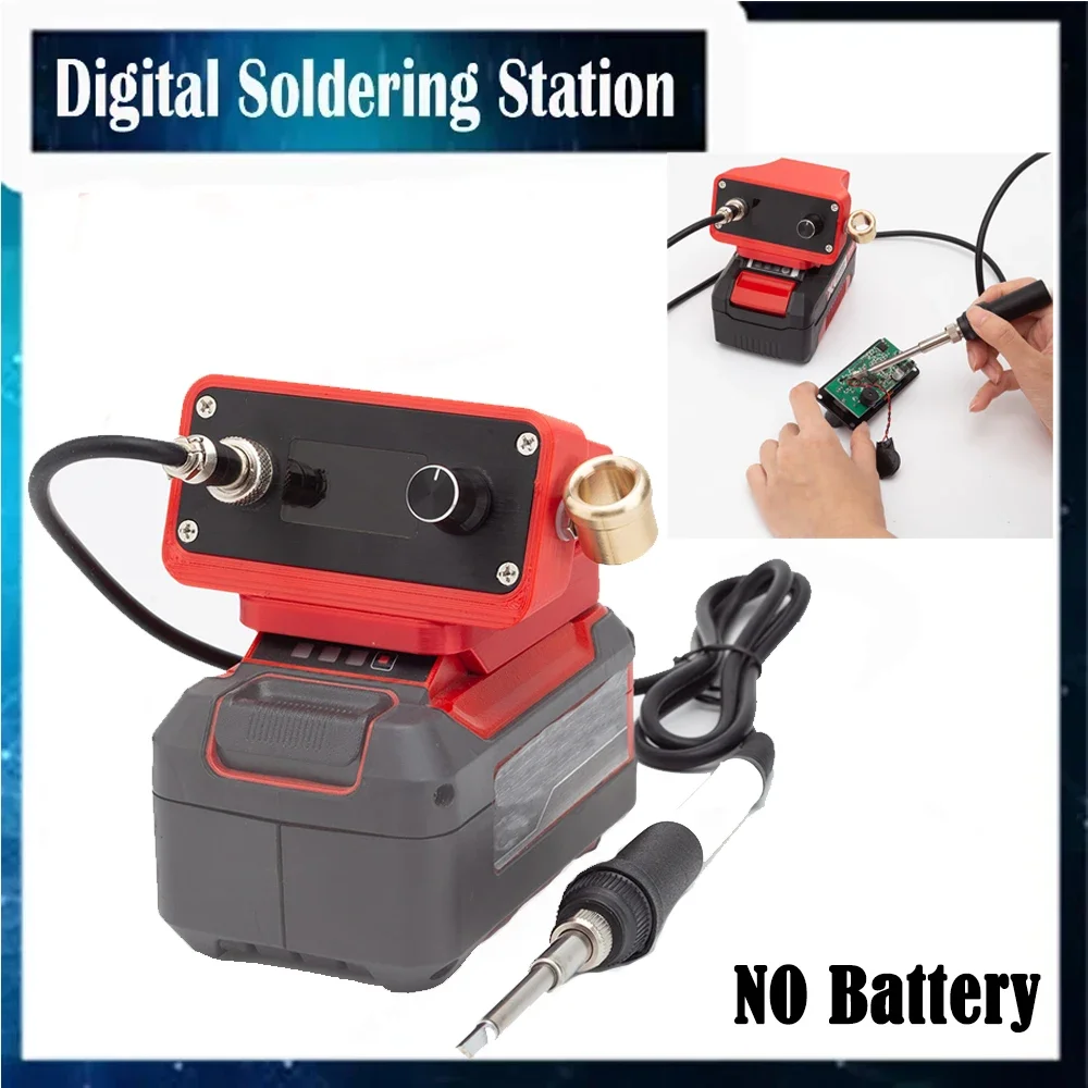 

OLED T12 Digital Soldering Station Electronic Soldering Iron Tip For Ozito 18V PXC Lithium Battery (Not include battery)