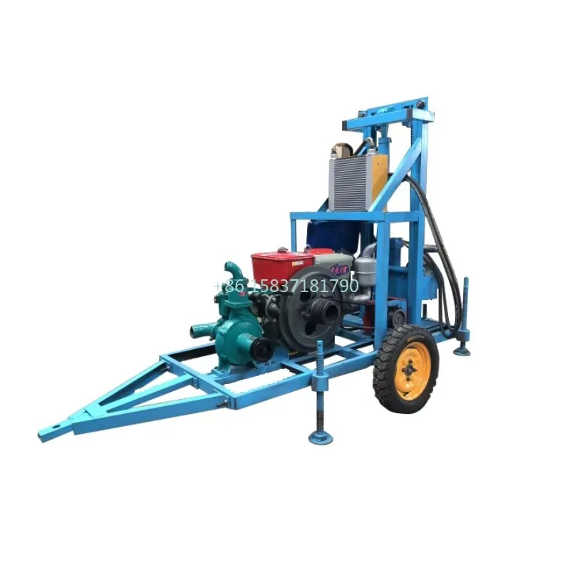 Hot Selling Drilling Rig Machine 100m 150m Diesel Hydraulic Portable Water Well Drill Rig Machine Poratble Mine Drilling Rigs