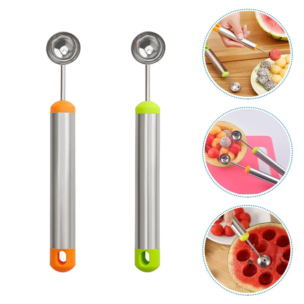 

Digging Watermelon Scooper Spoon Fruit Baller Multifunction Cutter Stainless Steel