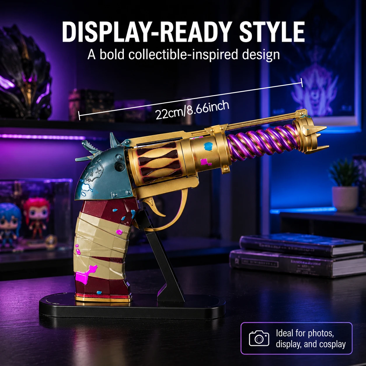 Replika Broni Jinx 22cm, Model – Cosplay Prop Pistol recenzja i cena