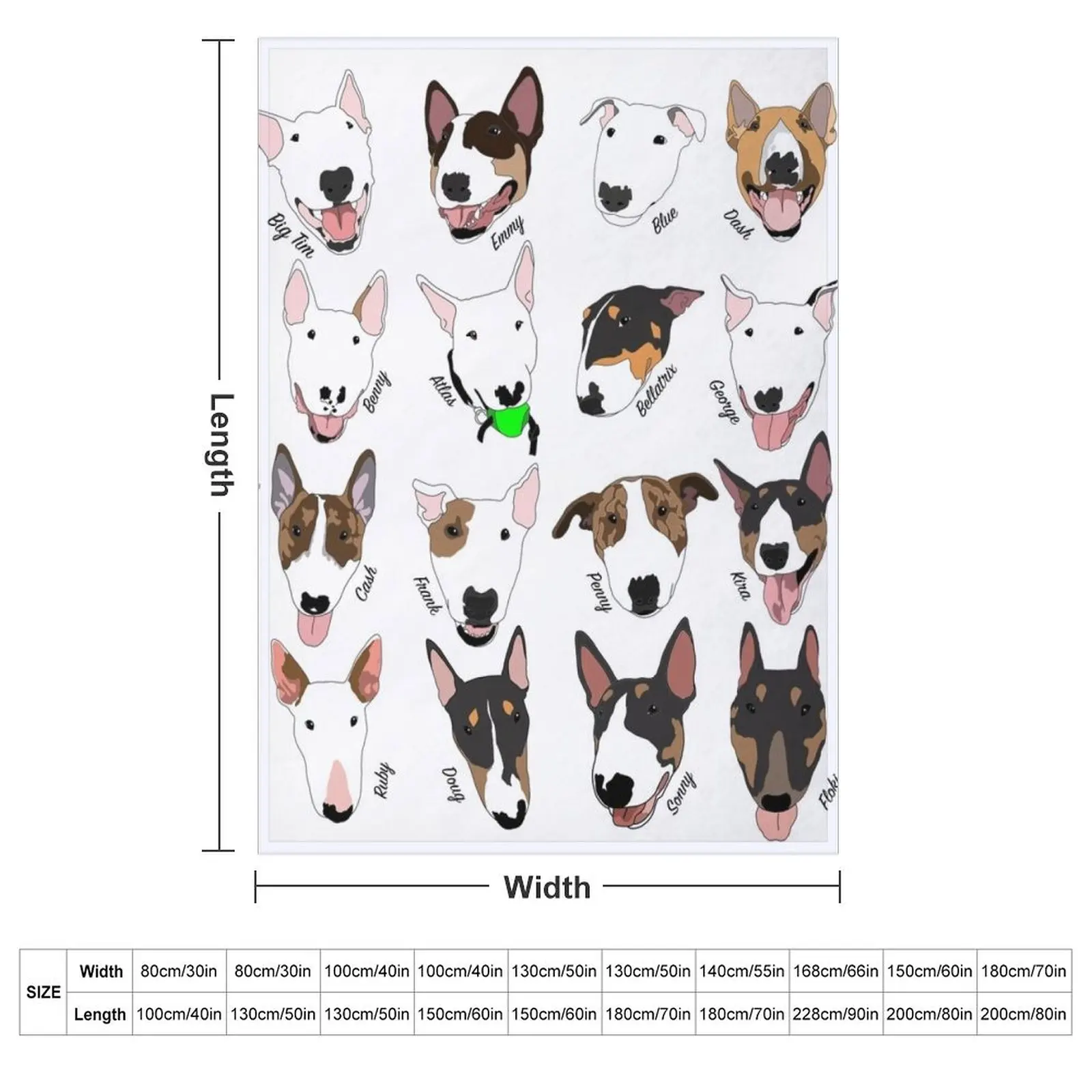 Glasgow Bull Terrier Club Throw Blanket warm for winter Cute Plaid Designers Blankets