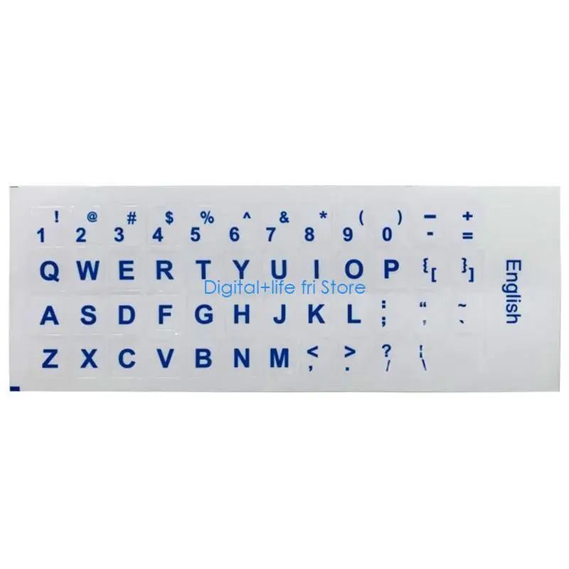 

E06D Keyboard Sticker Language-English Letter Proetction Foil Film for Laptop