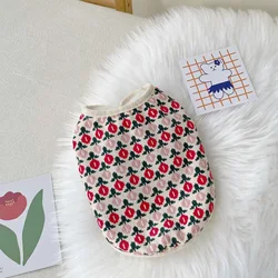 Pet Clothes Small Dog Tulip Vest Lamb Wool Thick Coat Cat Two Feet Teddy Bear Autumn and Winter Clothes Puppy Clothes