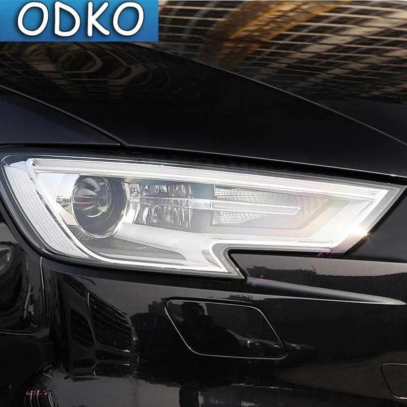 Car Headlight Tint Black Protective Film Protection Transparent TPU Stickers For Audi A3 S3 RS3  14-16 17-20 21-On  Sportback