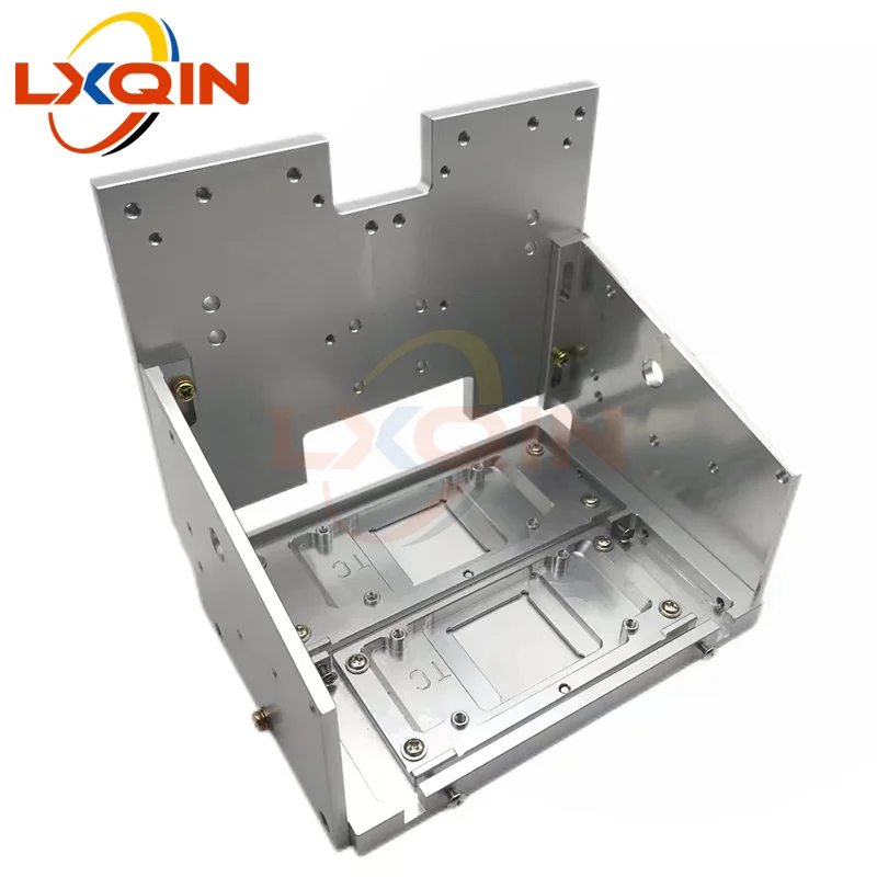 LXQIN Aligned Vertically Double Head Convert Printer Carriage for XP600 Print Head Holder Plate 57 Spacing for DTF DTG Machine