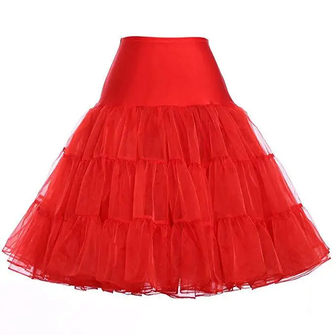 Sottoveste per adulti con gonna Tutu Rockabilly da donna Vintage per la sposa