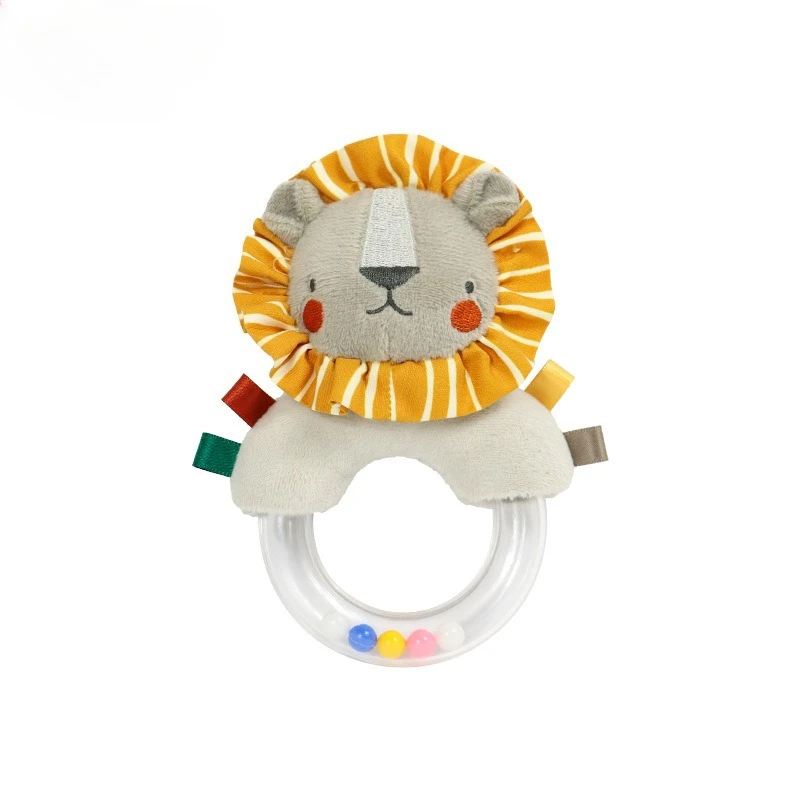 Morbido bambino 3D in stile nordico peluche sonaglio infantile morbido sonaglio giocattolo Montessori arricchimento sensoriale regalo precoce del bambino