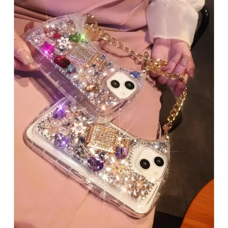 Luxury Diamonds Series Phone Case for iPhone, 15Pro, 12Pro, 13, 14Plus, 15Plus Pro Max