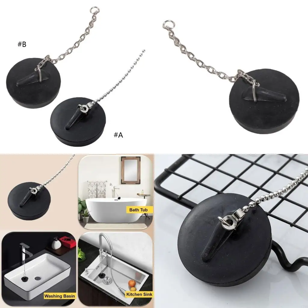 

Универсальная резиновая штеплянка с цепной стопорной пробкой удобной резиновой штекер для ванны для кухни и раковины для ванной