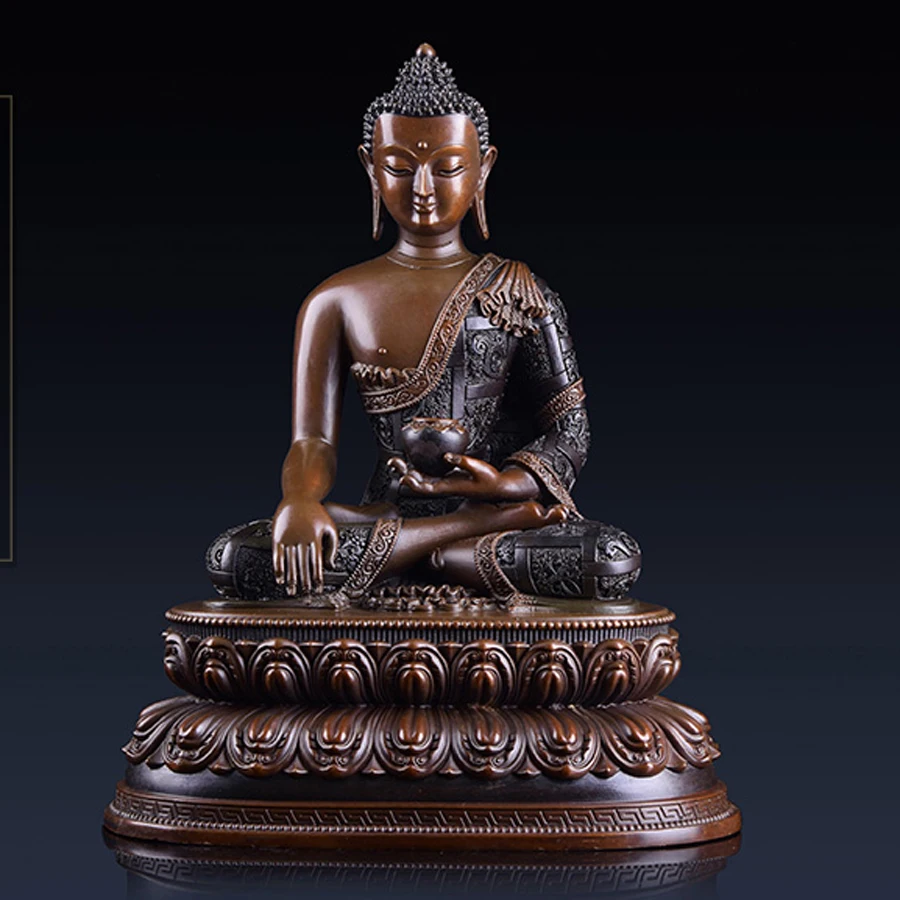 Large Asia Nepal Buddha HOME efficacious High grade Amitabha Sakyamuni Buddhist Tantra statue