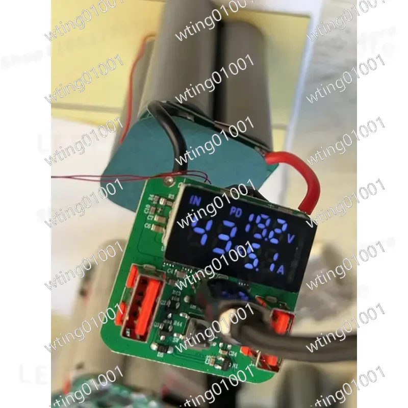for DIY 65W 100W PD3.0 Bidirectional Fast Charge Power Bank Module Digital Display Voltage Current Monitor Battery Charging