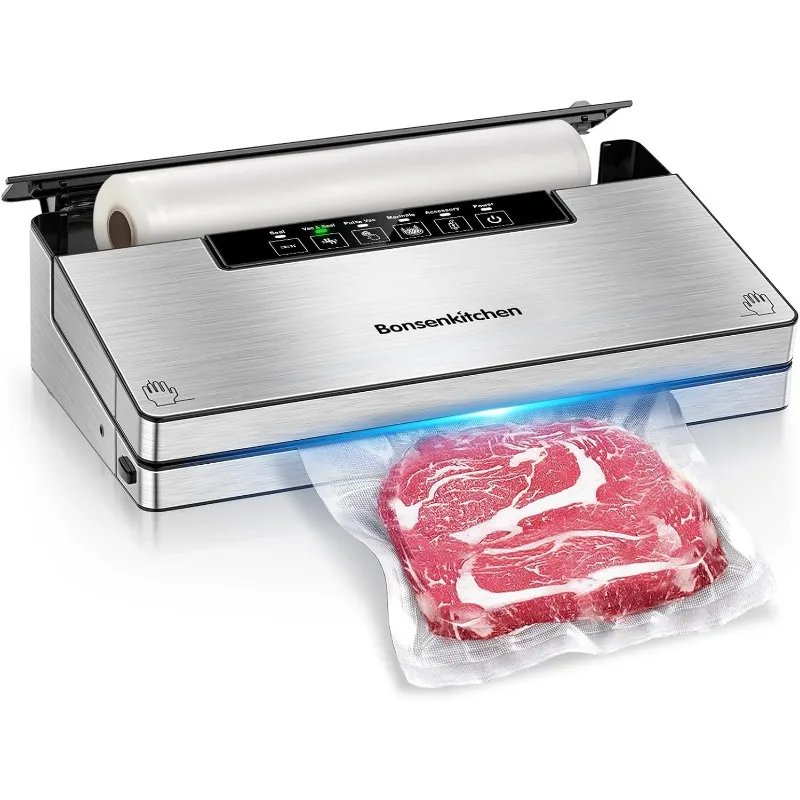 

Vacuum Sealer Machine, Powerful Food Sealer with 5 Modes, Built-in Cutter & Bag Storage,Globefish Technology