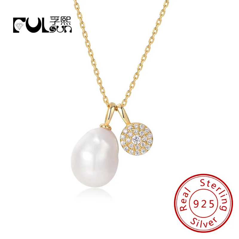 

Ювелирные изделия на заказ, стерлинговое серебро 925 пробы, позолоченные 14 карат, ювелирные изделия, геометрический круг, кулон с цирконом, ожерелье