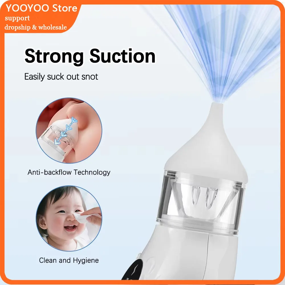 

Электрический назальный аспиратор, пищевые материалы, силиконовый наконечник для детского нозрилятора, чистый портативный вакуумный сильный всасывающий аппарат