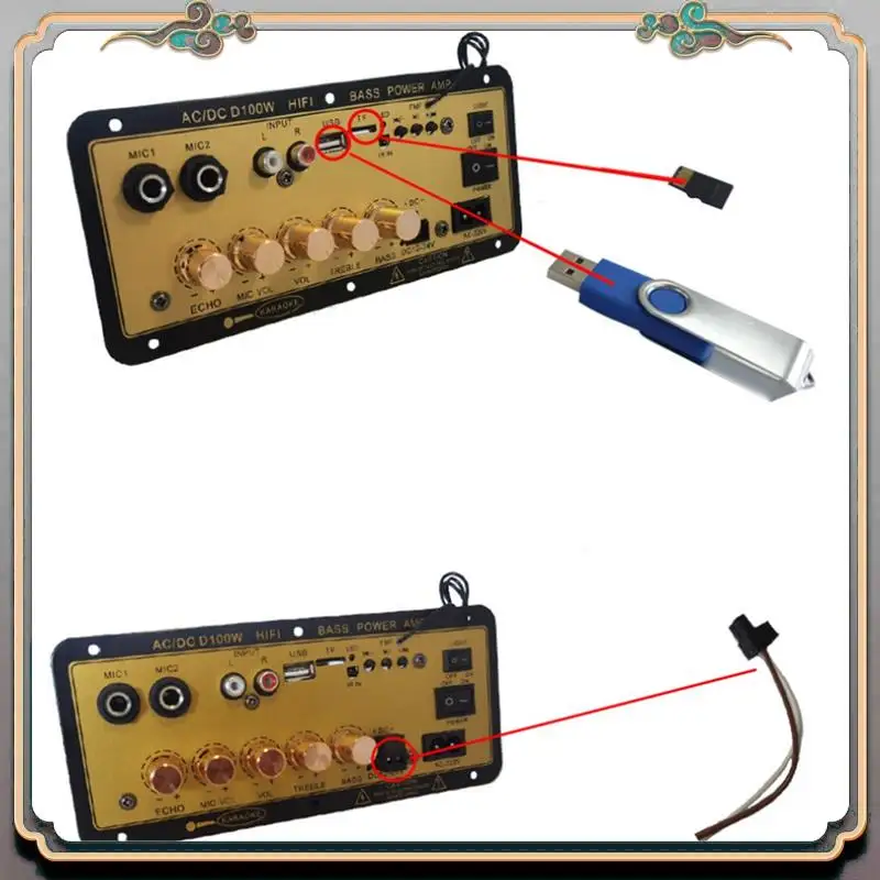 

Durable D100W Bluetooth Amplifier Board With Optical Audio Input Hifi Karaoke Amplifier Home/Car Amplifier Board