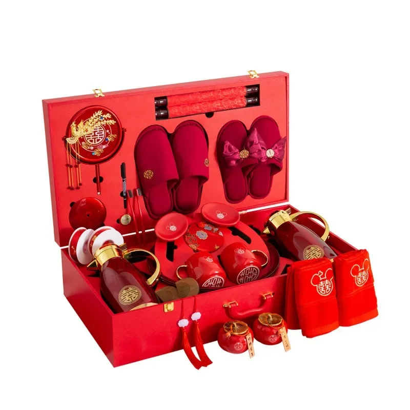 

Wedding Dowry Supplies Set Customized Daquan Women's Wedding Dowry Gift Box