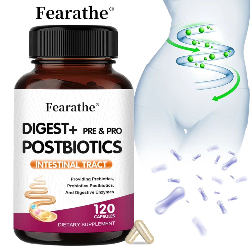 

Digestive Enzymes with Probiotics & Prebiotics - for Digestive Health & Gut Health - Relief Bloating Dietary Supplement, NON-GMO