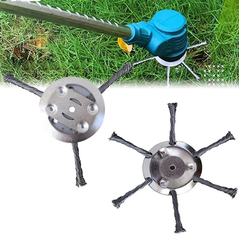 

Steel Wire Grass Trimmer Head Lawn Mower Grass BrushCutter Dust Removal Weeding Plate Swing Metal Blade