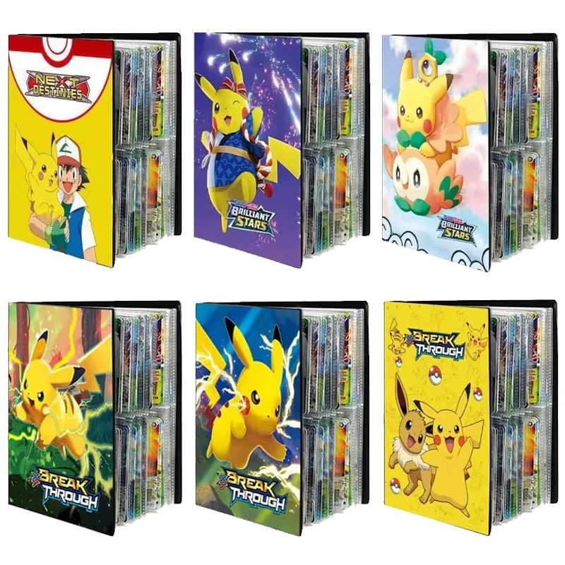 New Pokemon Cards Album Book Pikachu Cartoon Card Favorites Kids Anime Game Cards Collection Booklets Children's Birthday Gifts