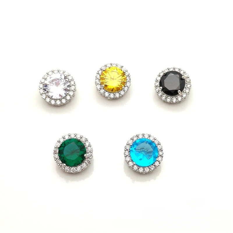 5pc/lot Luxury Crystal Buttons Cubic Zirconia Button for Clothes Decorative CZ Sewing Rhinestone Buttons for Dress