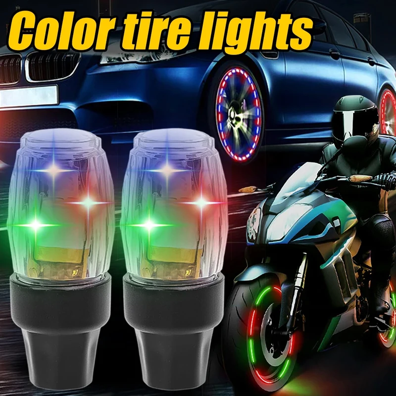 

Car led Wheel Lamp motorcycle Air Nozzle Light Vibration Sensor USB Auto ambient light for moto golf 6 bmw f10 Car accessories