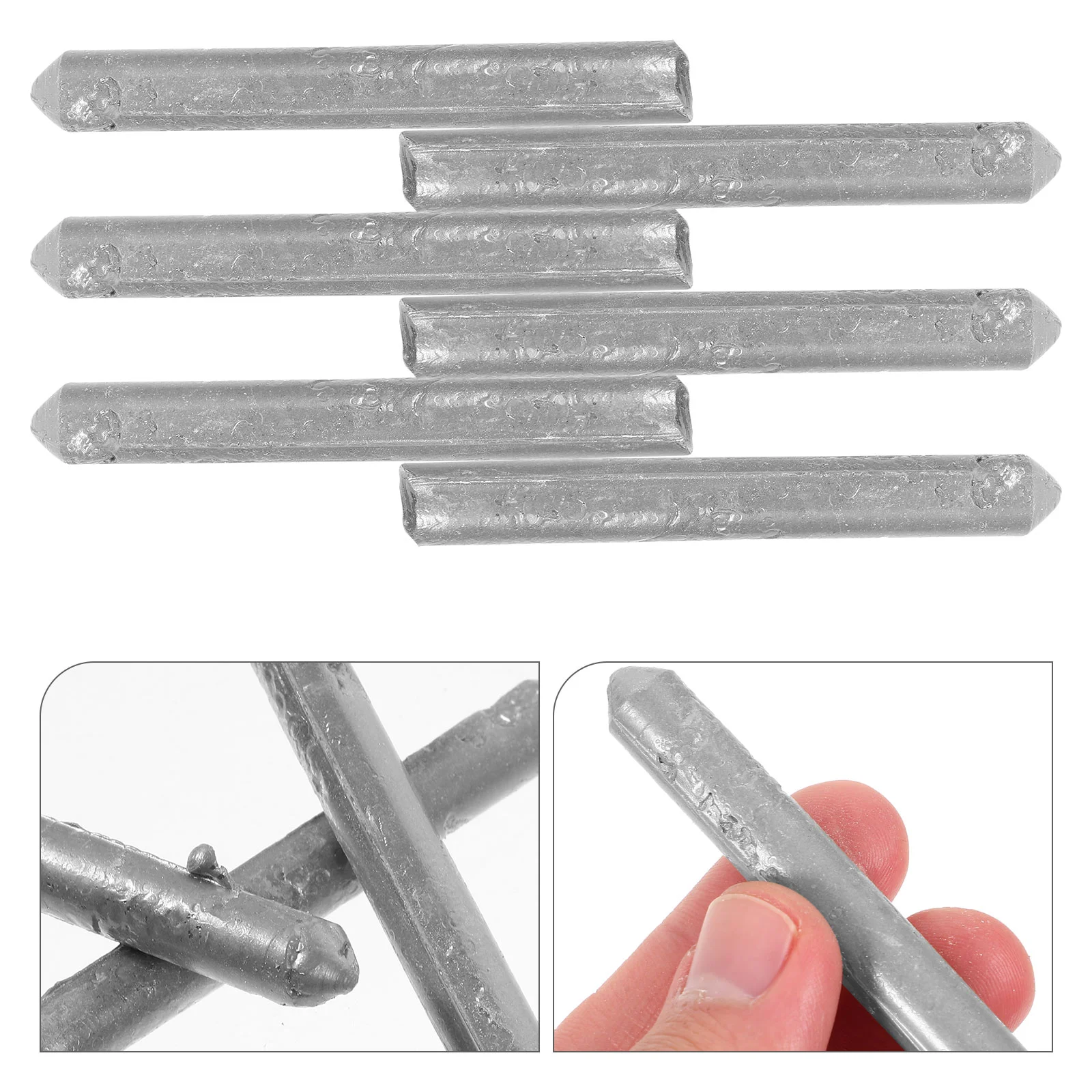 

6 Pcs Welding Rods Versatile Low Temp Aluminum Sticks for Copper Iron Stainless Steel Easy Use Quick Heat Stable Temperature