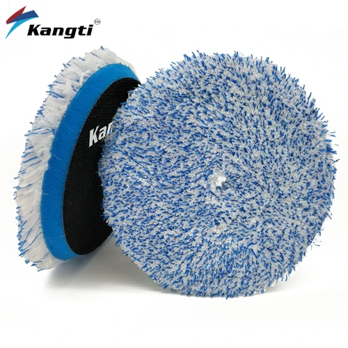 Imagen 2 del producto Disco de abrillantado para coche, almohadillas de pulido de microfibra de 3/5/6 pulgadas, recién llegado, almohadilla de encerado de esponja para pulidores RO, DA, GA