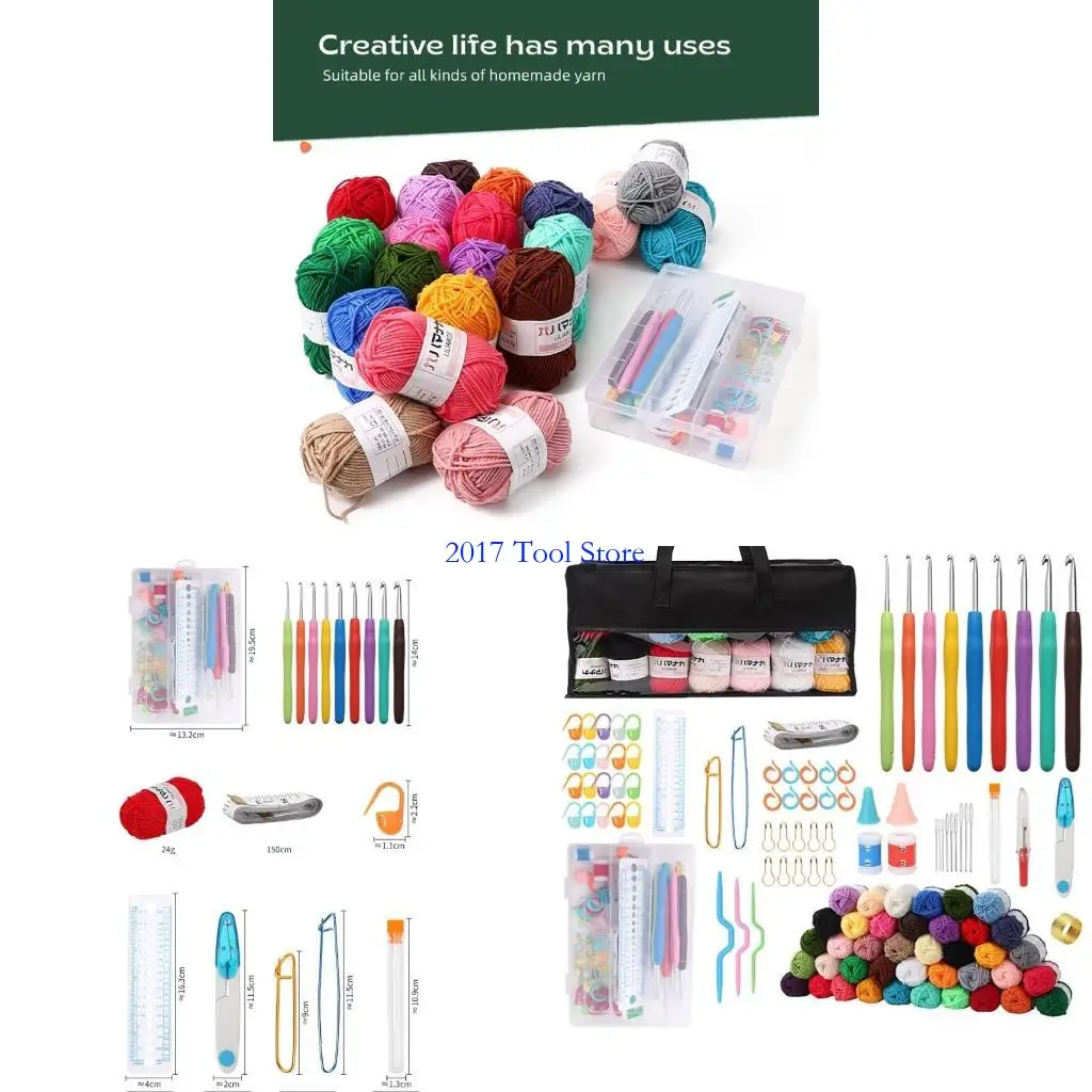 

K92A Эргономичный крючок вязания крючком с вязанием аксессуаров для начинающих взрослых для начинающих взрослых