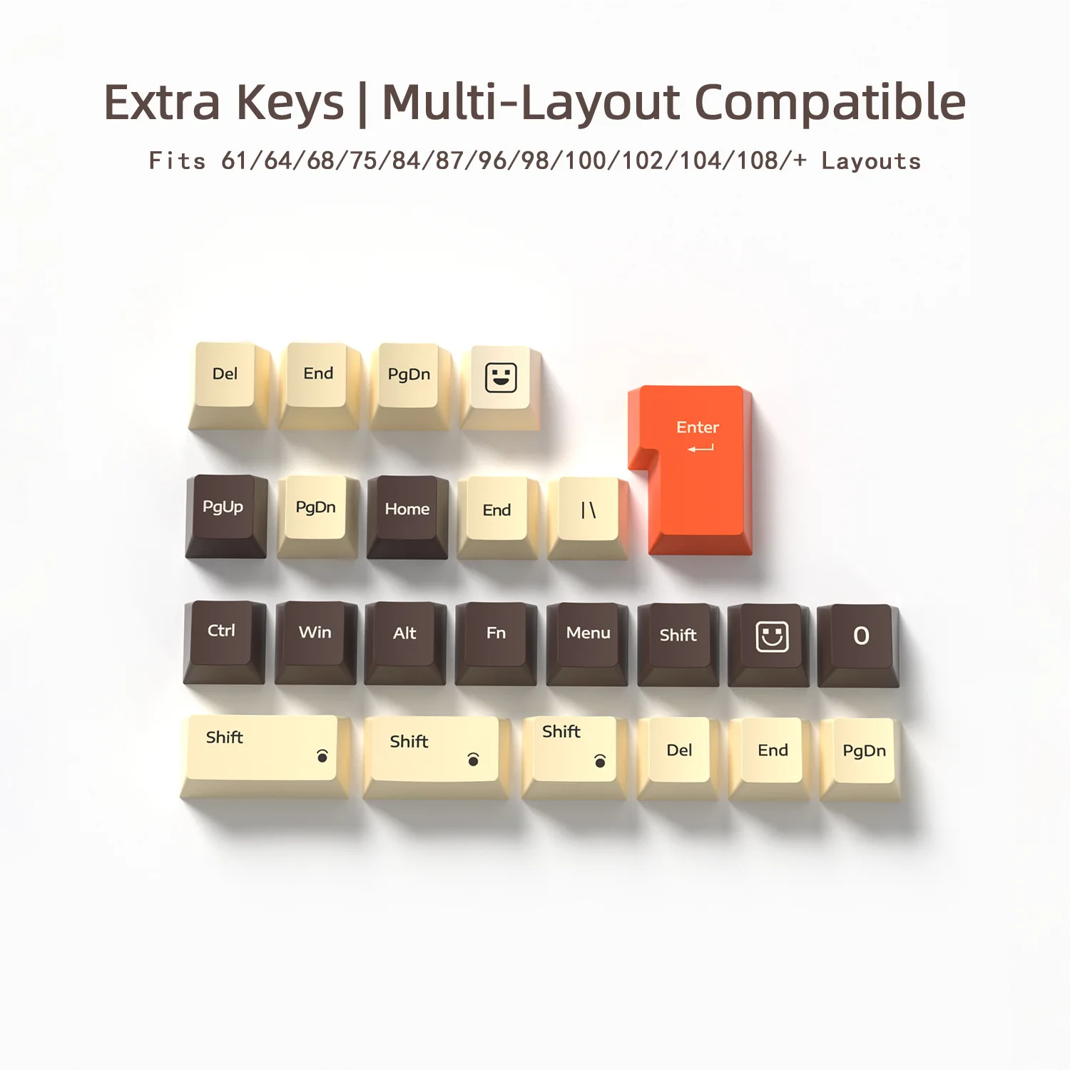 Customizable Gaming Keyboard Keycaps PBT with English Russian German Spanish Keycap Italian Brazilian Portuguese ISO Layouts